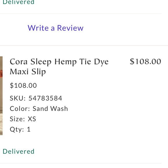 Free People “Cora” Hemp Tie Dye Maxi - Picture 3 of 4